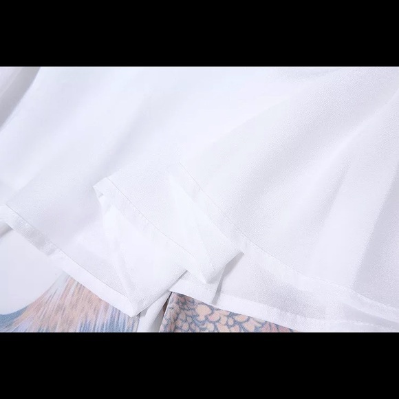 Novelty rooster chicken print silk dress - Picture 8 of 15